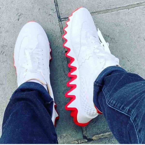 fun style men's shoes red bottoms sneakers loubisharks-donna flat red serrated soles,super gift men's red soles shoes men walking, Black
fun style men's shoes red bottoms sneakers loubisharks-donna flat red serrated soles,super gift men's red soles shoes men walking, Black