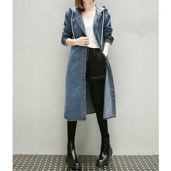 women's trench coats women long denim windbreaker female hooded blue coat autumn sleeve large size 3xl 4xl 5xl girls streetwear 1, Tan;black
women's trench coats women long denim windbreaker female hooded blue coat autumn sleeve large size 3xl 4xl 5xl girls streetwear 1, Tan;black