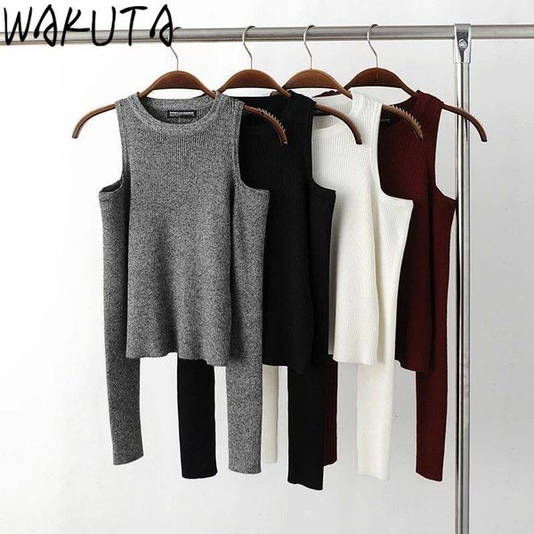 wakuta new spring autumn fashion off the shoulder pullovers o-neck solid color short sweater women office lady knitted 2020, White;black
wakuta new spring autumn fashion off the shoulder pullovers o-neck solid color short sweater women office lady knitted 2020, White;black