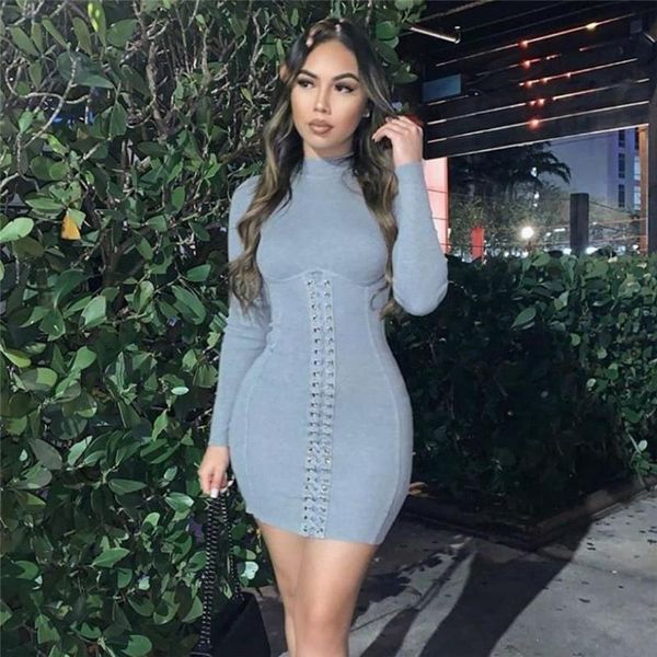tnnaoff ribbed cross bandage bodycon dress women fall clothes fashion elegant long sleeve o-neck night party club dresses, Black;gray
tnnaoff ribbed cross bandage bodycon dress women fall clothes fashion elegant long sleeve o-neck night party club dresses, Black;gray