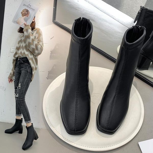 women's mid calf boots rock shoes woman boots-women low heels booties round toe summer booties mid-calf 2020 autumn1, Black
women's mid calf boots rock shoes woman boots-women low heels booties round toe summer booties mid-calf 2020 autumn1, Black