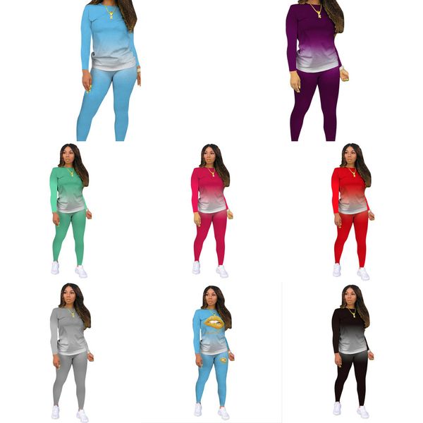 casual tracksuit women 2 piece set gradient long sleeve sweatshirt high waist pants leggings fashion lounge wear outfits q1219, Black;white
casual tracksuit women 2 piece set gradient long sleeve sweatshirt high waist pants leggings fashion lounge wear outfits q1219, Black;white