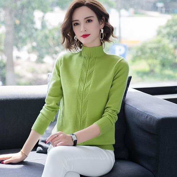 women half turtleneck warm sweater autumn winter lady new long sleeve solid knitted pullovers1, White;black
women half turtleneck warm sweater autumn winter lady new long sleeve solid knitted pullovers1, White;black