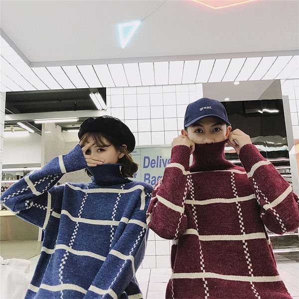 men's sweaters couple male christmas sweater men clothes 2021 winter mens plaid fashion classic turtleneck pullover warm pull homme, White;black
men's sweaters couple male christmas sweater men clothes 2021 winter mens plaid fashion classic turtleneck pullover warm pull homme, White;black