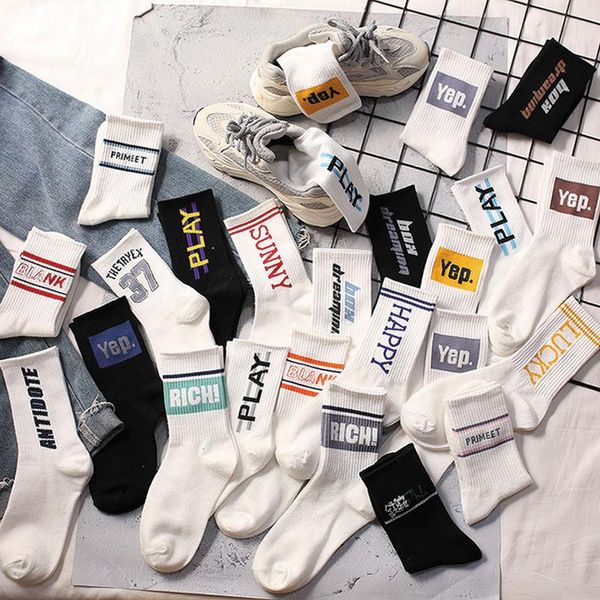 men's socks autumn & winter crew cotton play hip hop letter print hipster men woman street harajuku skaterboard happy couple, Black
men's socks autumn & winter crew cotton play hip hop letter print hipster men woman street harajuku skaterboard happy couple, Black