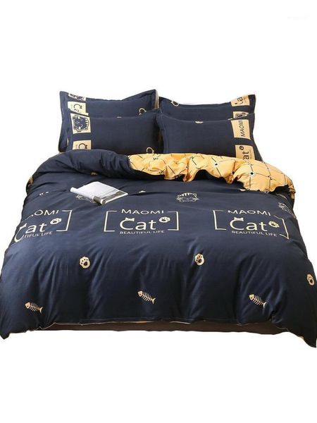 simple four-piece washed cotton bedding set quilt cover student single bed dormitory quilt ab surface design1
simple four-piece washed cotton bedding set quilt cover student single bed dormitory quilt ab surface design1