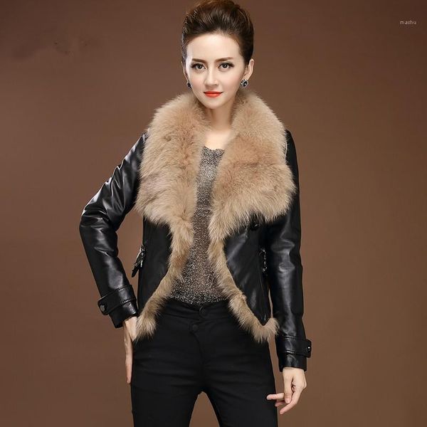 real women leather jacket fur collar female sheepskin leather jacket 90% white duck down women coats veste femme zjt6191, Black
real women leather jacket fur collar female sheepskin leather jacket 90% white duck down women coats veste femme zjt6191, Black