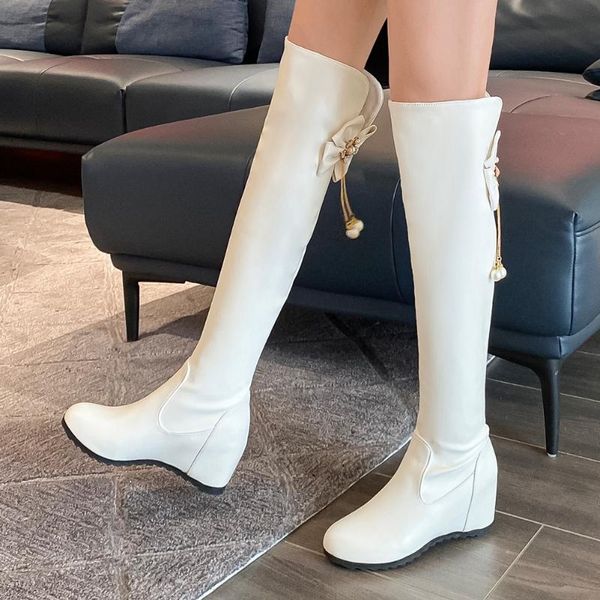 brand new chic big size 43 height increases sweet bow tie over the knee boot girls winter shoes boots women, Black
brand new chic big size 43 height increases sweet bow tie over the knee boot girls winter shoes boots women, Black