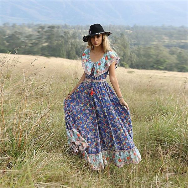 2021 women boho long dress floral printing beach maxi dress off shoulder vintage big pleated female vestidos, Black;gray
2021 women boho long dress floral printing beach maxi dress off shoulder vintage big pleated female vestidos, Black;gray