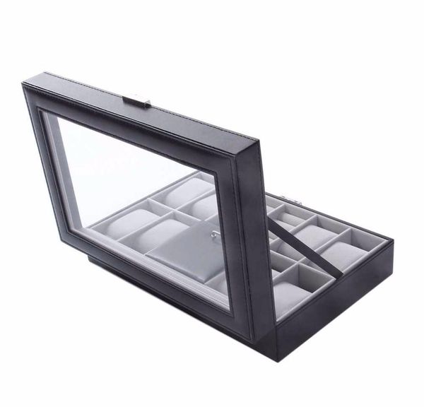 new 30*20*8cm 2 in one 8 grids+3 mixed grids leather watch case storage organizer box luxury jewelry ring sqcizo sports2010
new 30*20*8cm 2 in one 8 grids+3 mixed grids leather watch case storage organizer box luxury jewelry ring sqcizo sports2010