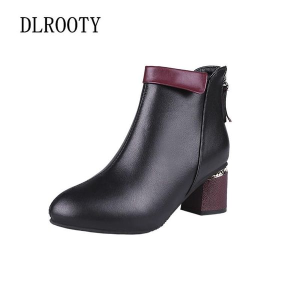 women ankle martin boots autumn female casual shoes woman high heels fashion platform pointed toe zip solid comfortable, Black
women ankle martin boots autumn female casual shoes woman high heels fashion platform pointed toe zip solid comfortable, Black