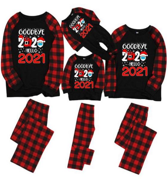 parent-child christmas family pajamas goodbye 2020 hello 2021 red black plaid mask santa clause baby romper kids children clothes e110202, Blue
parent-child christmas family pajamas goodbye 2020 hello 2021 red black plaid mask santa clause baby romper kids children clothes e110202, Blue