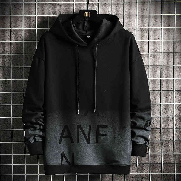 sweater hoodies hooded men's 2022 autumn youth leisure trend hoodie printed, Black 
sweater hoodies hooded men's 2022 autumn youth leisure trend hoodie printed, Black