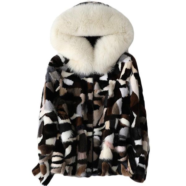 women's fur & faux winter coat white collar hooded mink with zipper to keep warm ladies jacket simple fashion casual style, Black
women's fur & faux winter coat white collar hooded mink with zipper to keep warm ladies jacket simple fashion casual style, Black