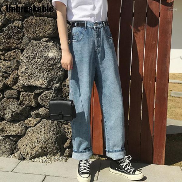 women's jeans vintage high waist straight pant for women streetwear loose female denim buttons zipper ladies 20211, Blue
women's jeans vintage high waist straight pant for women streetwear loose female denim buttons zipper ladies 20211, Blue