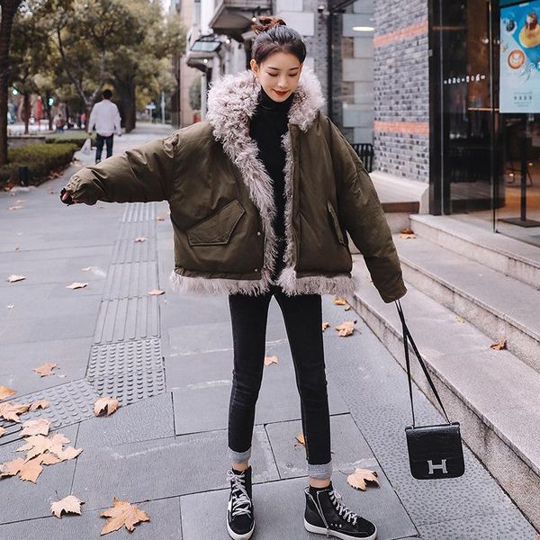 women's down & parkas winter clothes women 2021 korean fashion ladies coats and jackets thick cotton short coat woman plus size p125, Black
women's down & parkas winter clothes women 2021 korean fashion ladies coats and jackets thick cotton short coat woman plus size p125, Black
