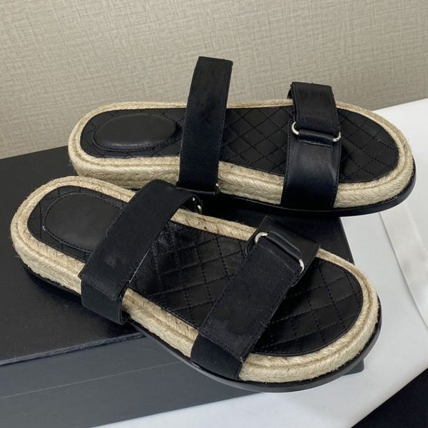 2022 luxury designer printed calfskin sandals beach summer shoes women flats hook&loop sandalias mujer runway zapatosvelcro sandals, Black
2022 luxury designer printed calfskin sandals beach summer shoes women flats hook&loop sandalias mujer runway zapatosvelcro sandals, Black