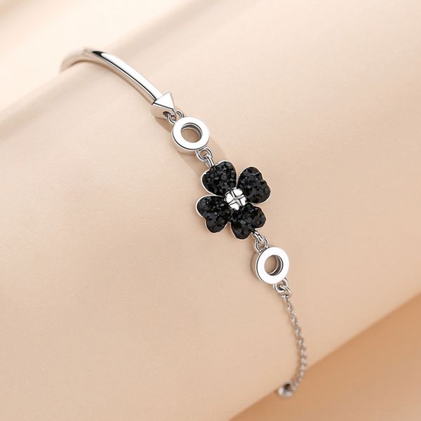korean version of lucky clover women's 925 pure silver mori series small fresh rose clover bracelet gold braceletgold bracelet for girl, Golden;silver
korean version of lucky clover women's 925 pure silver mori series small fresh rose clover bracelet gold braceletgold bracelet for girl, Golden;silver
