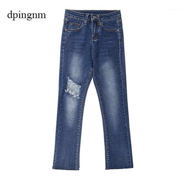 brand new high waist micro-speaker women's jeans women's elastic 9 points long pants jeans femme1, Blue
brand new high waist micro-speaker women's jeans women's elastic 9 points long pants jeans femme1, Blue