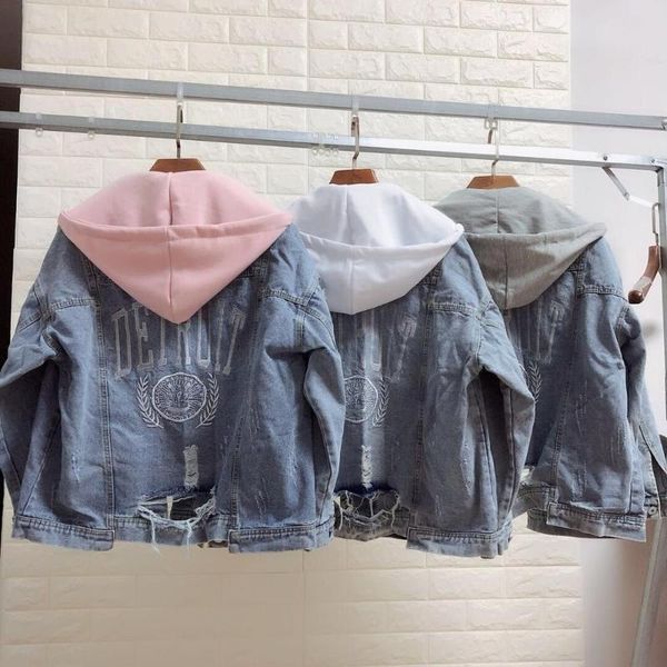 women's jackets denim jacket loose hooded 2021 fashion spring and autumn coat female embroidered short clothing, Black;brown
women's jackets denim jacket loose hooded 2021 fashion spring and autumn coat female embroidered short clothing, Black;brown