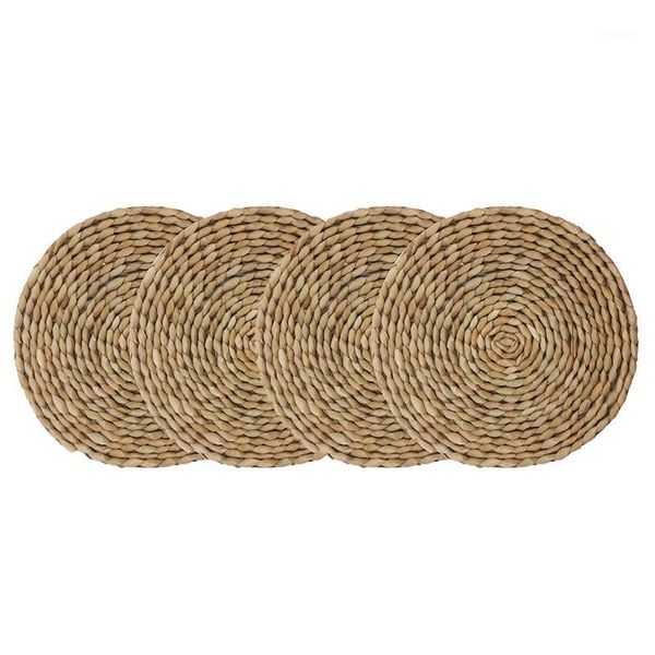 4pcs cattail straw round woven placemats for dining table, rattan table mats, natural straw mat braided, weave placemats handmad1
4pcs cattail straw round woven placemats for dining table, rattan table mats, natural straw mat braided, weave placemats handmad1