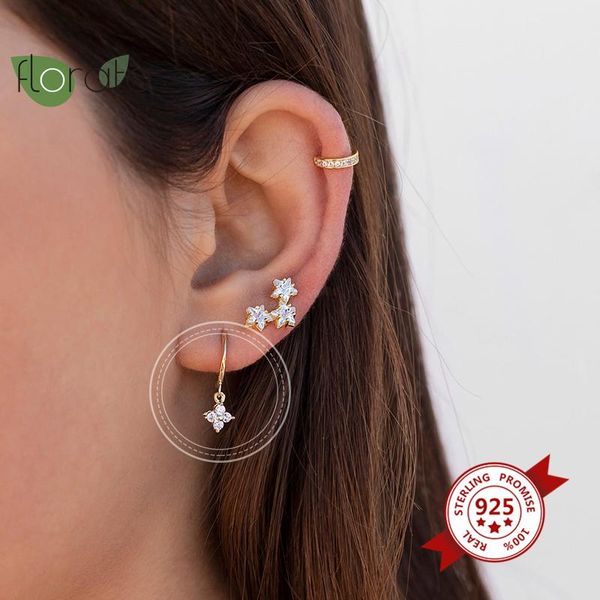 925 sterling silver hoop earring for women crystal flower round circle earrings girl fashion jewelry tiny huggies earrings, Golden;silver
925 sterling silver hoop earring for women crystal flower round circle earrings girl fashion jewelry tiny huggies earrings, Golden;silver