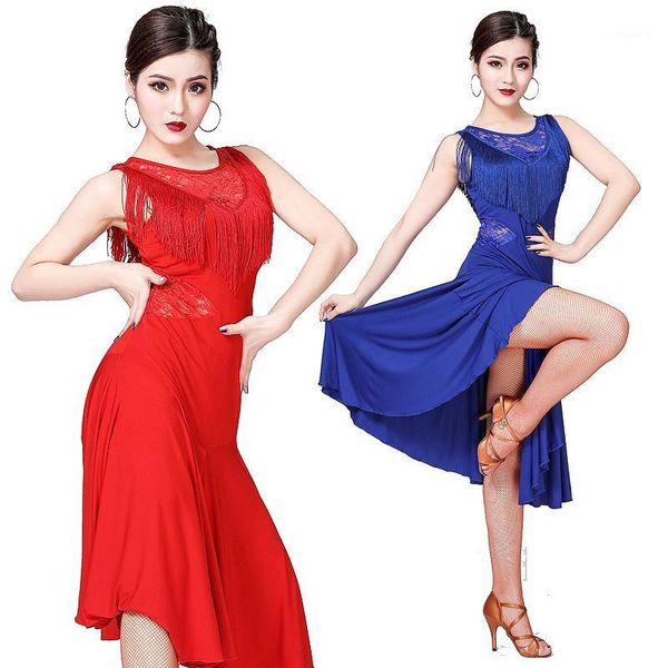 stage wear latin dance costume dress competition for ballroom salsa jazz cha practice lace tassel charleston1, Black;red
stage wear latin dance costume dress competition for ballroom salsa jazz cha practice lace tassel charleston1, Black;red