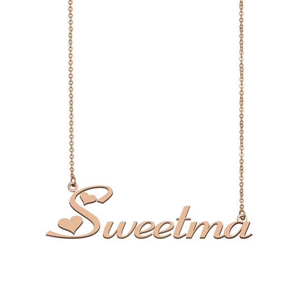 Sweetma Name Necklace Custom Nameplate Pendant for Women Girls Birthday Gift Kids Best Friends Jewelry 18k Gold Plated Stainless Steel, Silver
Sweetma Name Necklace Custom Nameplate Pendant for Women Girls Birthday Gift Kids Best Friends Jewelry 18k Gold Plated Stainless Steel, Silver