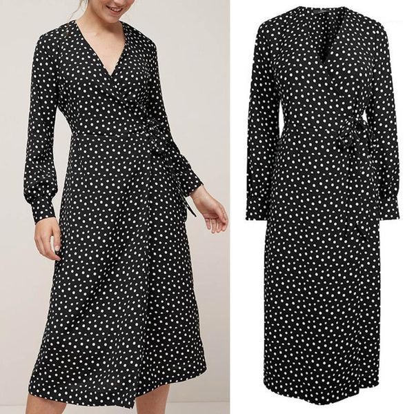 stylish bar women printed high waist belt bandage dresses tie v-neck wrap chiffon long dress 2020 female clothing vestidos1, Black;gray
stylish bar women printed high waist belt bandage dresses tie v-neck wrap chiffon long dress 2020 female clothing vestidos1, Black;gray