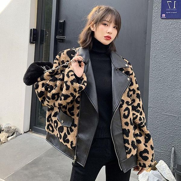 zoulv leather jacket winter pu leather jacket female short thick warm fashion biker style plush leopard lambswool coat women1, Black
zoulv leather jacket winter pu leather jacket female short thick warm fashion biker style plush leopard lambswool coat women1, Black