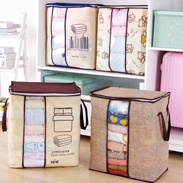 storage bags non-woven fabric closet organizer clothes bag portable collapsible quilt blanket 45.5*51*29cm bedroom tools1
storage bags non-woven fabric closet organizer clothes bag portable collapsible quilt blanket 45.5*51*29cm bedroom tools1