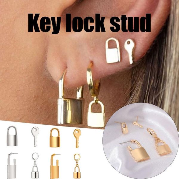 retro punk style personality kit key lock earrings pendant good love vintage for women 2021 dangle & chandelier, Silver
retro punk style personality kit key lock earrings pendant good love vintage for women 2021 dangle & chandelier, Silver