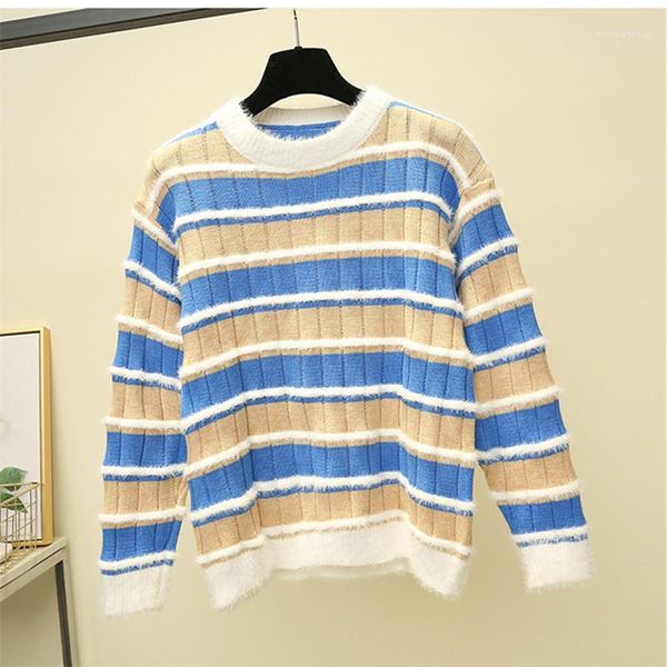 fashion stripe casual warm loose o-neck knitted sweater pullover autumn knitwear sueter mujer long sleeve women new 2019 woman1, White;black
fashion stripe casual warm loose o-neck knitted sweater pullover autumn knitwear sueter mujer long sleeve women new 2019 woman1, White;black