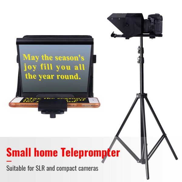 lighting & studio accessories professional mini teleprompter adjustable smartphone beam splitter for home interview shooting/mobile live w/
lighting & studio accessories professional mini teleprompter adjustable smartphone beam splitter for home interview shooting/mobile live w/