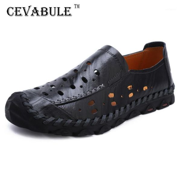 cevabule 2020 summer fashion shallow mouth casual sandals leather beach shoes non-slip hollow breathable baotou male sandals clk1, Black
cevabule 2020 summer fashion shallow mouth casual sandals leather beach shoes non-slip hollow breathable baotou male sandals clk1, Black