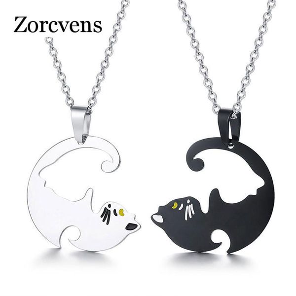 zorcvens 2020 new fashion cute his and her couples necklaces 316l stainless steel beloved pet cat pendant necklace for woman, Silver
zorcvens 2020 new fashion cute his and her couples necklaces 316l stainless steel beloved pet cat pendant necklace for woman, Silver