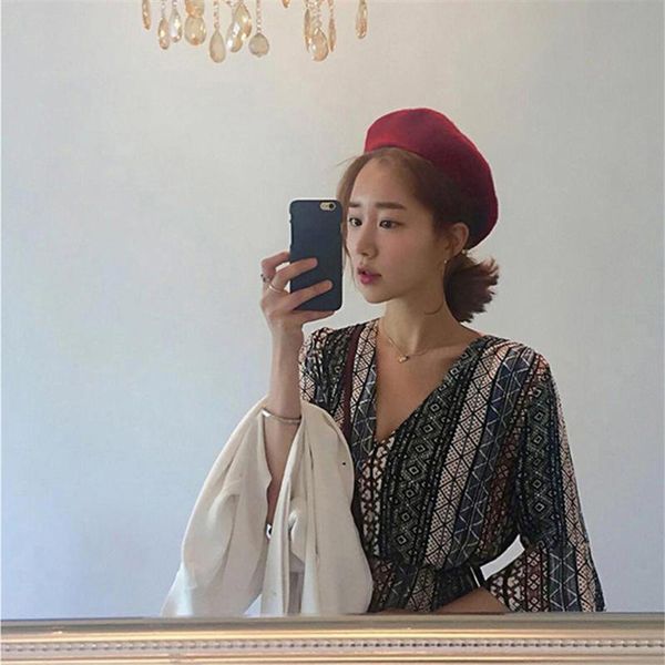 autumn and winter korean and japanese woollen cloth bud hat british winter net red painter hat ws-2815, Blue;gray
autumn and winter korean and japanese woollen cloth bud hat british winter net red painter hat ws-2815, Blue;gray