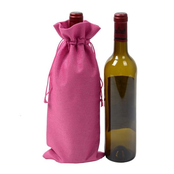 jute covers wine bags linen champagne bottle pouches burlap gift bag wedding and festivals decoration favor
jute covers wine bags linen champagne bottle pouches burlap gift bag wedding and festivals decoration favor
