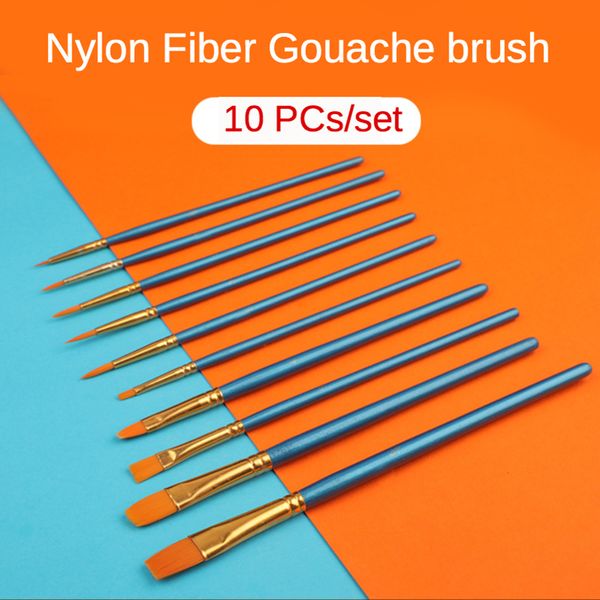 Multi-Function Gouache Different Shape Round Pointed Nylon Hair Watercolor Line Drawing Pen 10Pcs/Set Oil Painting Art Brush
Multi-Function Gouache Different Shape Round Pointed Nylon Hair Watercolor Line Drawing Pen 10Pcs/Set Oil Painting Art Brush
