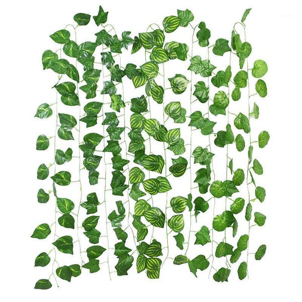 5pcs 230cm green plant decor green silk artificial hanging ivy leaf garland fake vine leaves for home garden wall wedding decor1
5pcs 230cm green plant decor green silk artificial hanging ivy leaf garland fake vine leaves for home garden wall wedding decor1