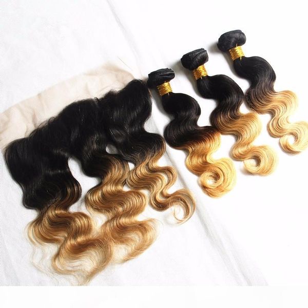 brazilian honey blonde human hair bundles deals with frontal body wave #1b 27 blonde ombre virgin hair weaves with 13x4 lace frontal closure, Black
brazilian honey blonde human hair bundles deals with frontal body wave #1b 27 blonde ombre virgin hair weaves with 13x4 lace frontal closure, Black