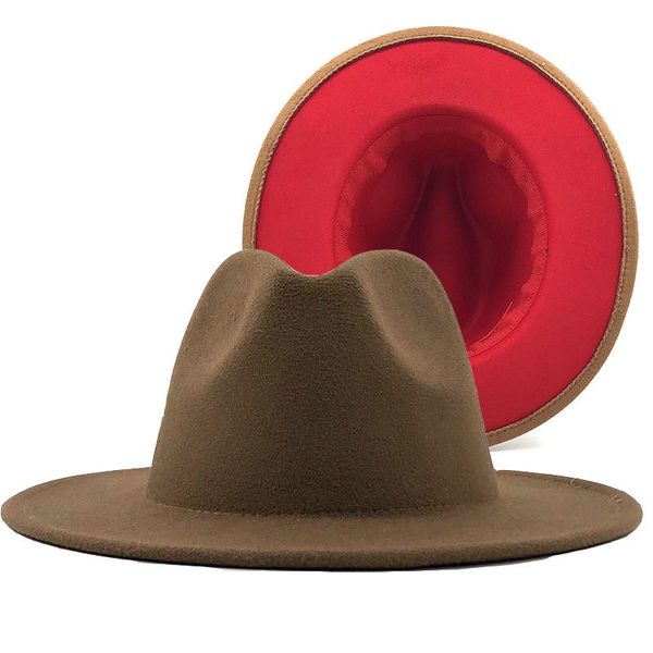 new tan red patchwork felt jazz hat cap men women flat brim wool blend fedora hats panama trilby vintage hat xl bbyjhm alice_bag, Black;white
new tan red patchwork felt jazz hat cap men women flat brim wool blend fedora hats panama trilby vintage hat xl bbyjhm alice_bag, Black;white