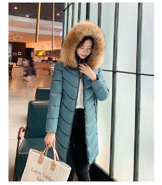 2021 new winter fashion woman medium length thin-fitting clothing with fur collar big female cotton jacket down zr6k, Black
2021 new winter fashion woman medium length thin-fitting clothing with fur collar big female cotton jacket down zr6k, Black