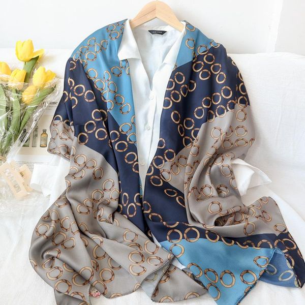 scarves elegance silk scarf shawls hijab for women fashion long ladies christmas gift winter, Blue;gray
scarves elegance silk scarf shawls hijab for women fashion long ladies christmas gift winter, Blue;gray