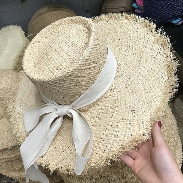 natural women raffia long black beige ribbon tie sun beach ladies fringed wide brim straw summer travel hat cap t200602, Blue;gray
natural women raffia long black beige ribbon tie sun beach ladies fringed wide brim straw summer travel hat cap t200602, Blue;gray