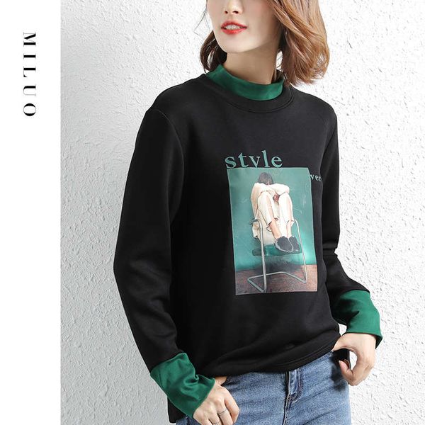 2sf4bblack half high collar pure cotton women's sweater autumn / winter 2020 new korean loose foreign style comfortable top, Black
2sf4bblack half high collar pure cotton women's sweater autumn / winter 2020 new korean loose foreign style comfortable top, Black