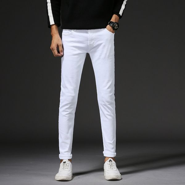 2021 New Arrival Men's Brim Pants 100% High-quality Cotton Pencil Pant Fine Elastic Fit Denim Skinny Jeans 81WZ, Blue
2021 New Arrival Men's Brim Pants 100% High-quality Cotton Pencil Pant Fine Elastic Fit Denim Skinny Jeans 81WZ, Blue