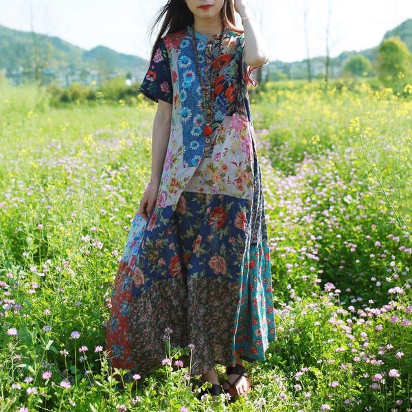 women cotton summer randomly patchwork bohemia dress ladies vintage printed short sleeve dresses female 2020 summer dress1, Black;gray
women cotton summer randomly patchwork bohemia dress ladies vintage printed short sleeve dresses female 2020 summer dress1, Black;gray