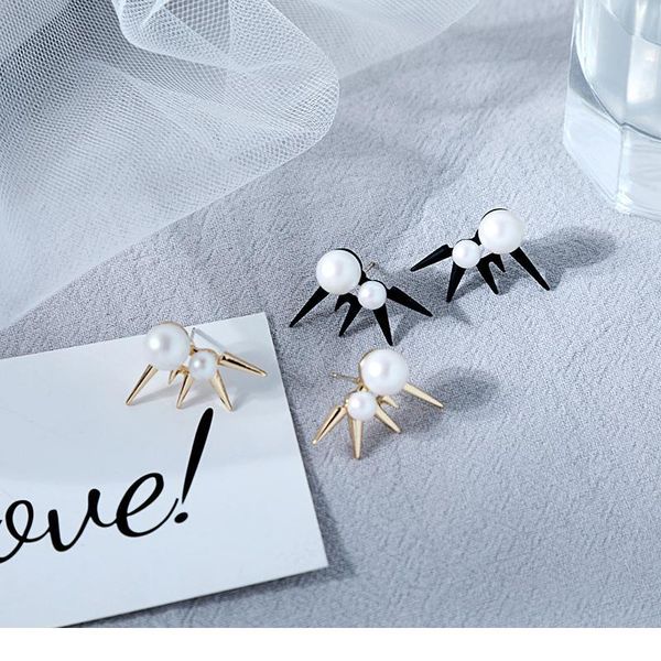 punk style stud earrings for women gifts black gold color alloy rivet acrylic pearl earrings 2020 new fashion jewelry w qylhav, White
punk style stud earrings for women gifts black gold color alloy rivet acrylic pearl earrings 2020 new fashion jewelry w qylhav, White