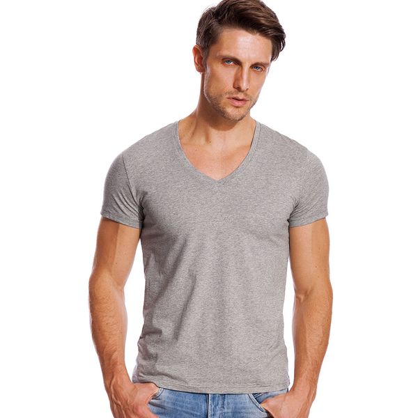 v neck t shirt for men slim fit low cut wide collar tees male modal cotton short sleeve kg-1698, White;black
v neck t shirt for men slim fit low cut wide collar tees male modal cotton short sleeve kg-1698, White;black
